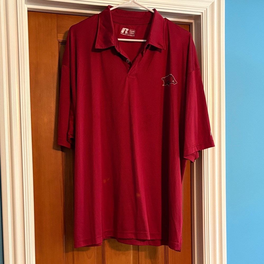 Russell Athletic Men's Burgundy Polo Shirt